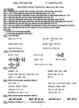Đề cương ôn tập Toán 8 HK I năm học 2015- 2016